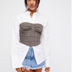 Free People out west corset top